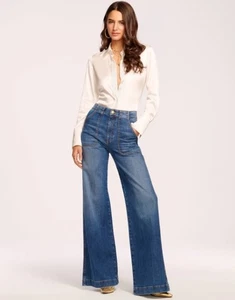 Ramy Brook Theodora High Rise Wide Leg Jeans Medium Wash Größe 23 - Bild 1 von 5