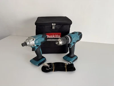 Refurbed Makita HP457D & TD127D 18V G Series Cordless Combi Drill & Impact + Bag - Image 1 of 4