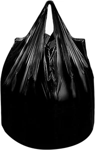4 Gallon Trash Bag with Handles, Pack of 80, Unscented Garbage Bags, Size 45 - Picture 1 of 4