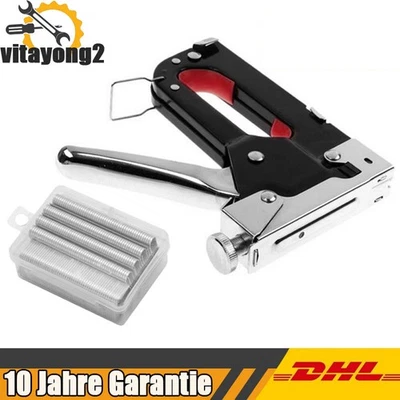 Handtacker Set Tackerpistole mit Einstellbarer Schusskraft für Dekoration Möbel - Bild 1 von 4