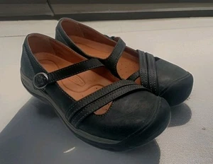 Keen Women's Size 9 Presidio II Cross strap Mary Jane Black Slip On - Picture 1 of 9