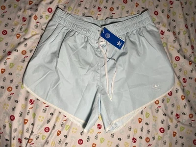 Pantalones Cortos Adidas Siempre Originales con Cordones Talla 1X Casi Azul (Aqua) con Blanco Nuevo con Etiquetas $40 Foto 1 de 2