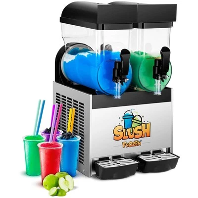 Slush Eis Maschine Slushmaschine Ice Maker Softeis Slusheis 2 x 12 Liter - Bild 1 von 4