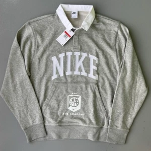 NWT Nike EYBL  Academy Club Fleece Men’s Long-sleeve Polo Fleece Size  L - Picture 1 of 6