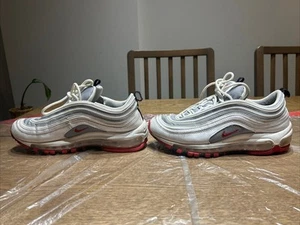 Nike Air Max White Varsity Red Size 7 - Imagen 1 de 11