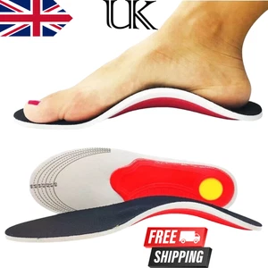 Plantillas ortopédicas para soporte de arco fascitis plantar pies planos gel talón dolor de espalda - Imagen 1 de 10