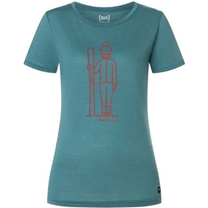 Super.Natural - W Skianto Tee Hydro Melange XS Women's Merino Functional Shirt TShir - Picture 1 of 2
