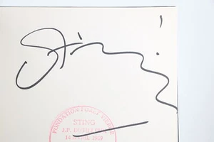STING Amazonie Lutte pour la Vie EDITION ORIGINALE ENVOI AUTOGRAPHE Relié 1989 - Picture 1 of 1