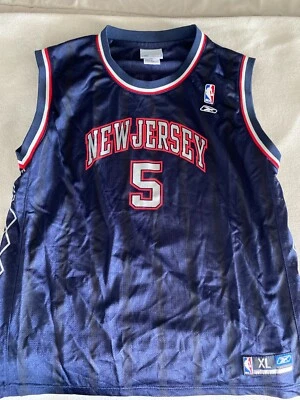 Camiseta Jason Kidd New Jersey Nets Talla Niños XL/Adulto M/L Reebok NBA Foto 1 de 4