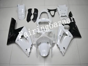 Kit de carenado de carrocería de inyección ABS 2003 ZX6R 636 2004 blanco negro negro - Imagen 1 de 6