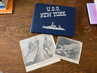 Uss New York Bb-34 World War Ii Deployment Cruise Book Year Log 1941-46 - Navy
