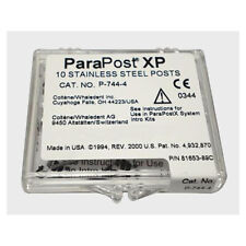 Coltene Whaledent P744-4 ParaPost XP Stainlesss Steel Posts .040" Yellow 10/Pk