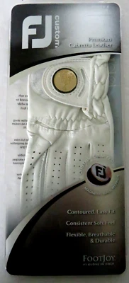 Foot Joy FJ Womens Golf Glove Regular Left Medium Pearl White Premium Leather - Image 1 of 4
