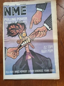 NME 25th October 1986. ZZ TOP, LUTHER VANDROSS, IGGY POP, FELA KUTI - Picture 1 of 2