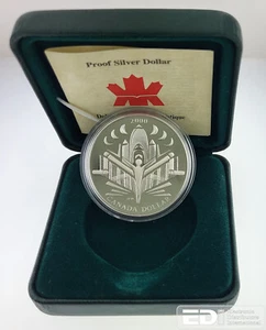 2000 Canadian Mint "Voyage of Discovery" Commemorative Silver Dollar - Picture 1 of 5