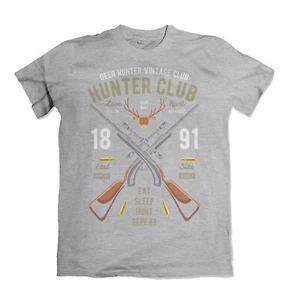 Camiseta para hombre Hunter Club Live Sport Hunt rifle mira óptica S-3XL - Imagen 1 de 15