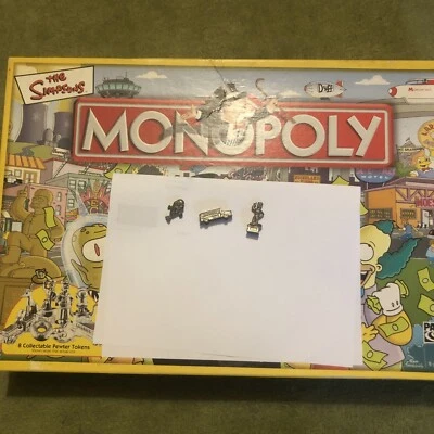 The Simpsons Monopoly Board Game (2003) 3 Tokens only - Image 1 of 2