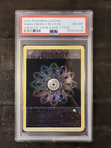 2002 POKEMON LEAGUE RAINBOW ENERGY FOIL HOLO ENERGIZE YOUR GAME CYCLE PSA 6 - Picture 1 of 2