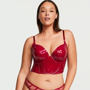 Victoria's Secret Midnight Affair Kunstleder Push-Up Korsett Top Gr. 34B - Bild 1 von 7
