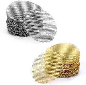 100Pcs Pipe Screens 3/4" Pipe Filters 50Pcs Stainless Steel & 50Pcs Brass Screen - Picture 1 of 7