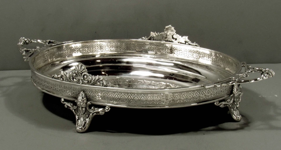 Cuenco central americano de plata esterlina c1890 EGIPCIO Foto 1 de 4