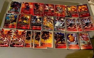 Digimon Red Deck Dinomon Aldamon Garudamon Ace Agumon MagnaKidmon Hiro Yolei - Picture 1 of 6