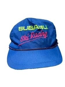 Vintage Subaru, Ski Racing, Very Rare Hat, BLUE/YELLOW Embroider - Picture 1 of 2