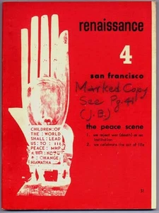 John BRYAN / renaissance 4 san francisco the peace scene 1962 - Imagen 1 de 1