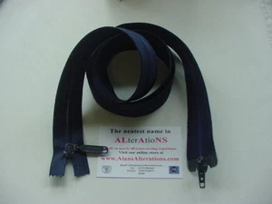 60" EINZELSCHIEBER SCHWARZ OFFENES ENDE Nr5 SPIRAL REISSVERSCHLUSS - Bild 1 von 1