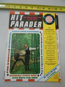 VINTAGE NOV 1968 HIT PARADER MAGAZINE SIMON GARFUNKEL / ELVIS / TOM JONES PAPAS - Picture 1 of 5