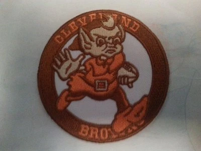 Cleveland Browns Vintage Embroidered Iron On Patch RARE 3" X 3"  AWESOME NFL - Image 1 of 2