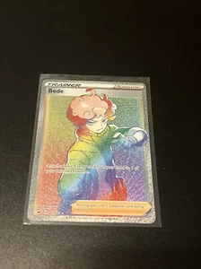 Bede 207/202 Sword & Shield Full Art Secret Rare Trainer Holo Pokémon 2020 NM - Picture 1 of 1