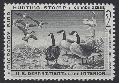 US Scott # RW25 - Mint NH - PSE Graded VF / XF 85                         (P-16) - Image 1 of 3