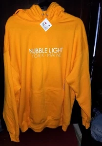 Brand New Nubble Lighthouse York Maine Orange Pullover XXL Hoodie Sweatshirt - Picture 1 of 6