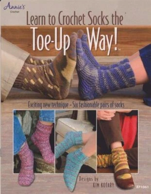 LEARN TO CROCHET SOCKS THE TOE-UP WAY! 6 DESIGNS - Image 1 of 2
