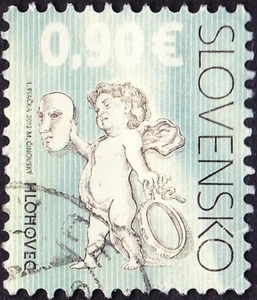 Slovakia Stamp Scott # 654 Very Fine Used - .9e Architectural Decorations Series - Picture 1 of 1