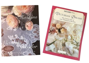 Two Books Victorian Splendor Victorian Dreams Haskins Embroidery Lace Making DVD - Picture 1 of 21