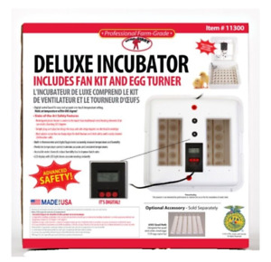 Little Giant 11300 Deluxe Digital Incubator with Fan and Automatic Egg Turner