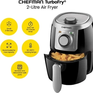 Chefman TurboFry 2 Liter kleine Luftfritteuse, kompakte Größe - Bild 1 von 8