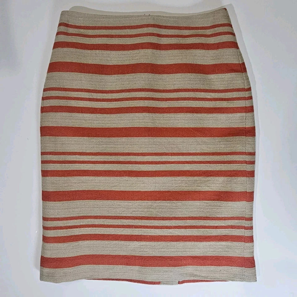 Falda midi Talbots para mujer Petite 2 color naranja tostado cremallera otoño Halloween ropa de oficina Foto 1 de 4