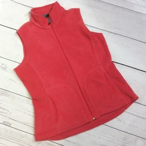 Chaleco polar Woolrich para mujer talla grande Razzleberry frambuesa cremallera completa - Imagen 1 de 9