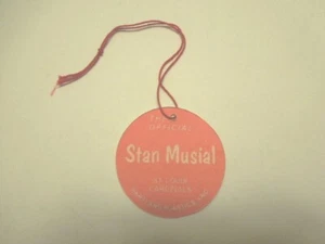 1950's 60's STAN MUSIAL Hartland Baseball  figure custom  Hang Tag  - Picture 1 of 1