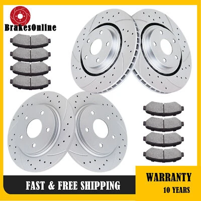 302mm Front 305mm Rear Brake Rotors Pads for Dodge Grand Caravan 08-12 Brakes - Image 1 of 4