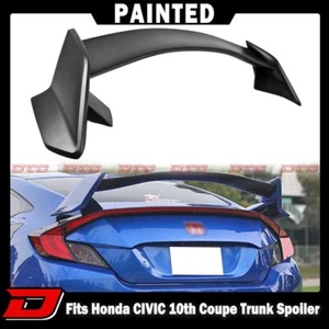 16-20 Fits Honda Civic 10th X Coupe Type R Look Trunk Spoiler Painted #NH547 - Picture 1 of 4