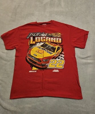 Camiseta Nascar Joey Logano #22 Team Penske Talla Grande Roja Foto 1 de 3