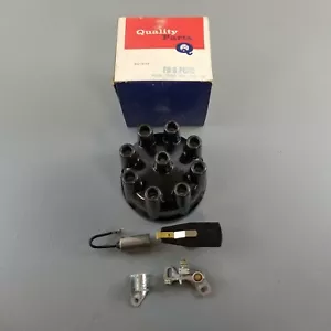 NOS - QUALITY PARTS FD8PCRC - FORD 8 CYL DISTRIBUTOR CAP ROTOR CONDENSER POINTS - Picture 1 of 5