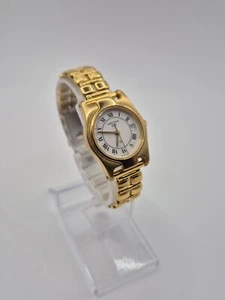Montre femme Certina DS dorée quartz ETA V8 15,5cm fond blanc vintage - Picture 1 of 8