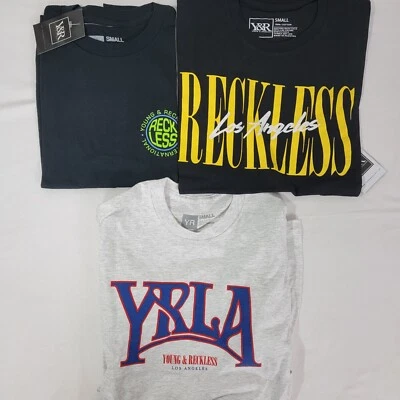 Young & Reckless LOT OF 3 Short Sleeve Tee Shirts Size Medium M NEW Growth NWT - Image 1 of 4