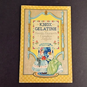 Antique 1929 Knox Gelatin Dainty Desserts Candies Salads Recipes Cookbook - Picture 1 of 6