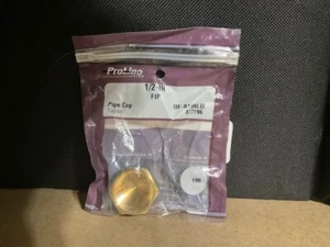 Set of 2 ProLine 1/2 in FIP pipe cap 877196 - Picture 1 of 1